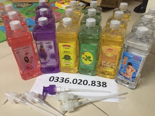 Combo 5 chai tinh dầu massage body