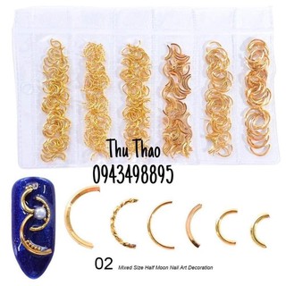 (HOT) set kim loại trang trí móng tay
