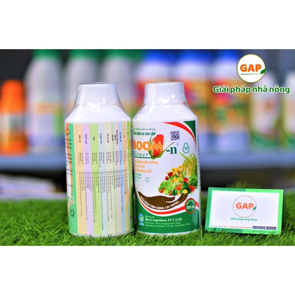 Chai BOOM FLOWER 500ml Phân bón lá cao cấp Lộc Trời