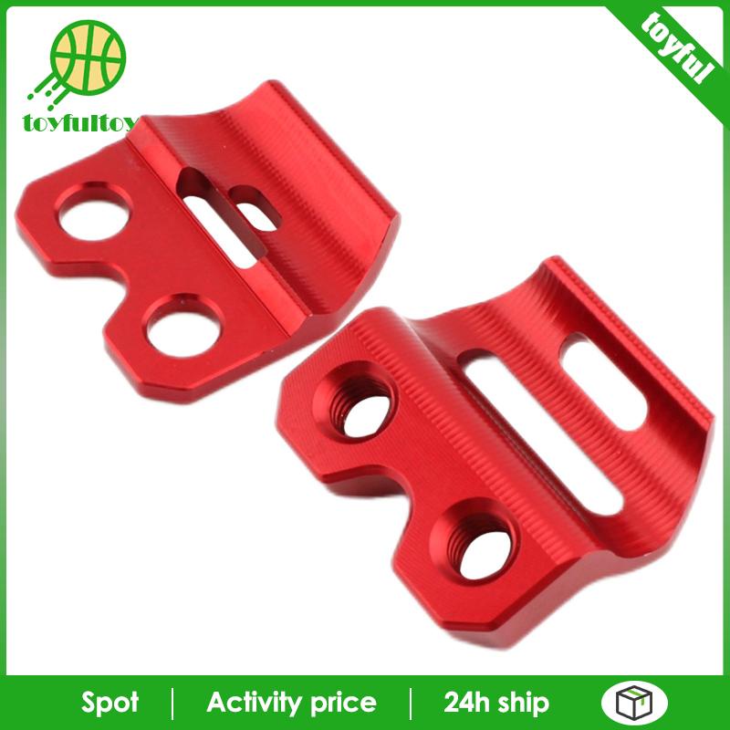 Set 2 Kẹp Giữ Dây Phanh Bằng Hợp Kim Nhôm Màu Đỏ Cho Honda CR125