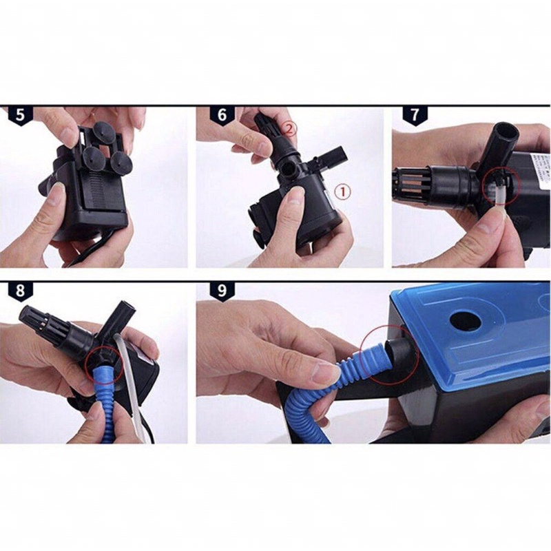 VIPSUN VS-10800 | Máy Bơm Lọc Nước Kèm Máng Cho Hồ Cá Cảnh