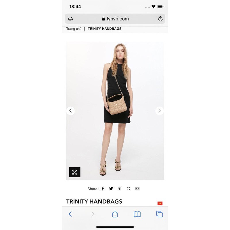 𝐓𝐮́𝐢 𝐋𝐲𝐧 tay cầm TRINITY HANDBAGS- 𝐌𝐚̂̃𝐮 𝐦𝐨̛́𝐢