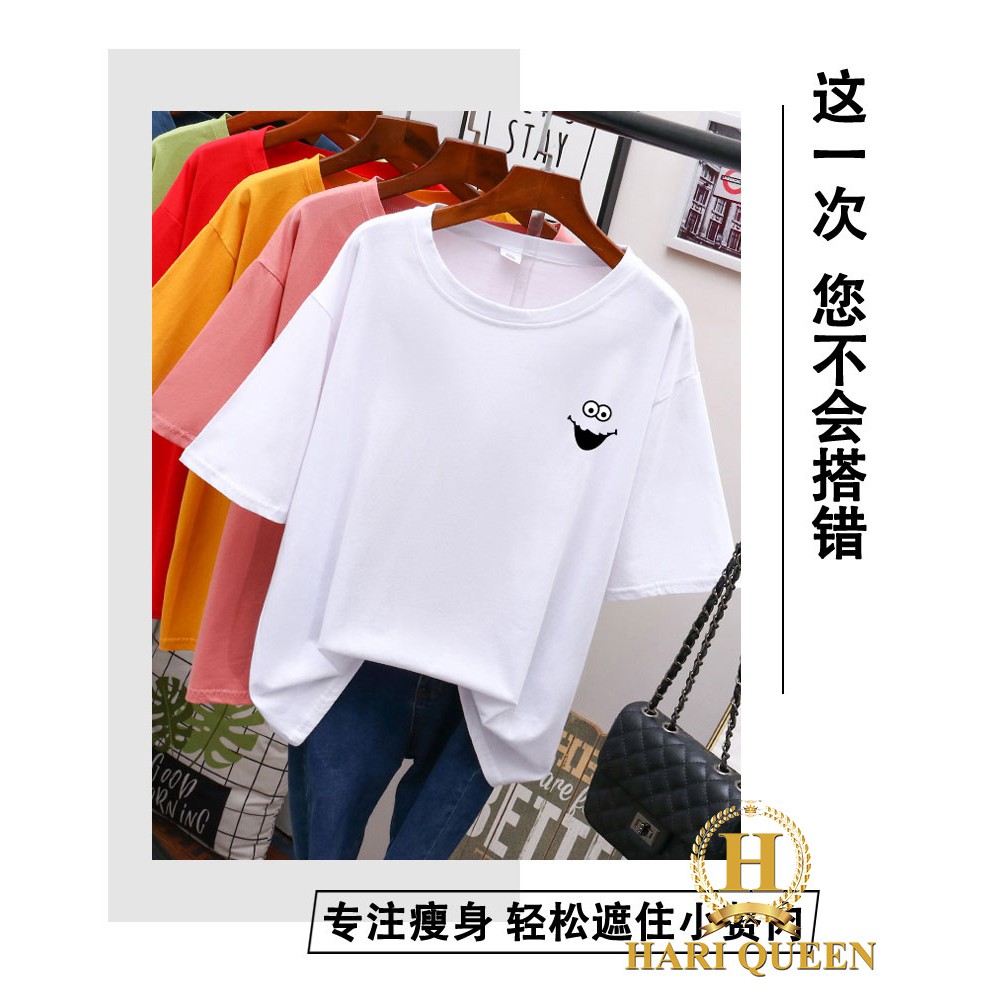 [FREE SHIP ĐƠN TỪ 50K] Áo phông logo mắt miệng cười HARI0520 1