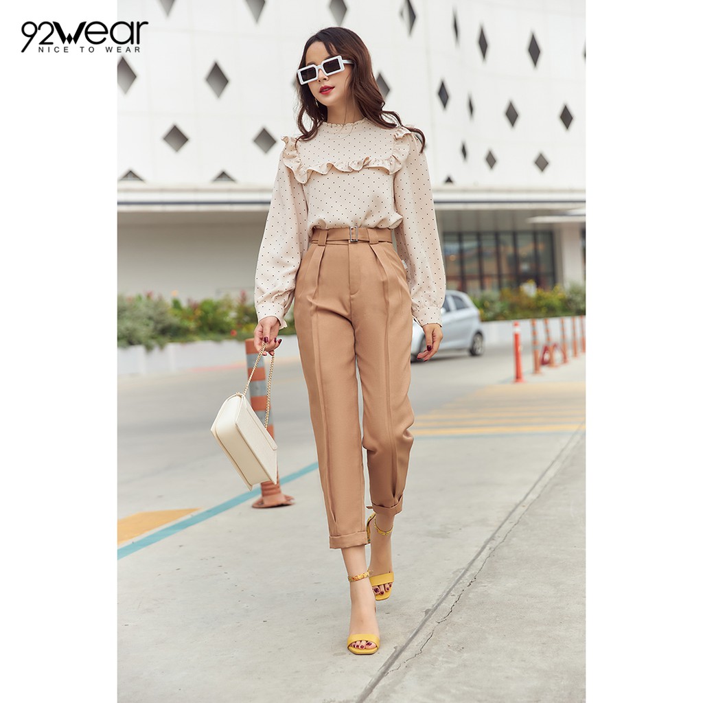Quần baggy nữ đai rời QAW0673 92WEAR | BigBuy360 - bigbuy360.vn