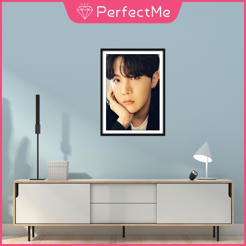 Bộ tranh đính đá 5D họa tiết BTS độc đáo kích thước 30x40cm DIY dùng trang trí