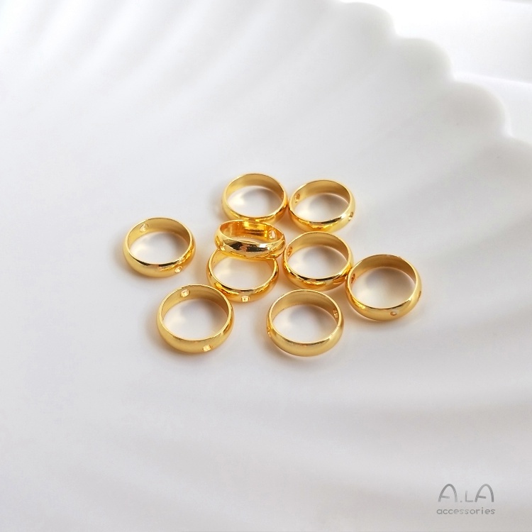 Vòng Tròn Trang Trí Bằng Đồng Thau Mạ Vàng 18K Xinh Xắn