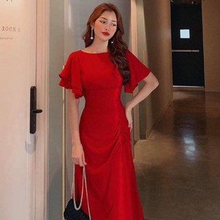 Đầm maxi tay bèo cực hot