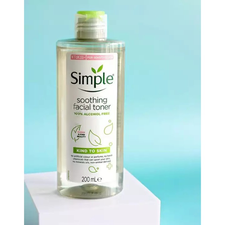 [MẪU MỚI NHẤT] TONER SIMPLE - TONER CHO DA NHẠY CẢM VÀ DA DỄ NỔI MỤN 200ml