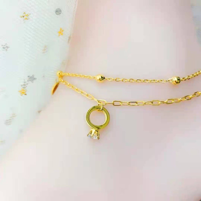 [Mã FARSSTGRE giảm 5K đơn bất kỳ] Lắc chân titan bi kèm cham chiếc nhẩn hot nhất | BigBuy360 - bigbuy360.vn