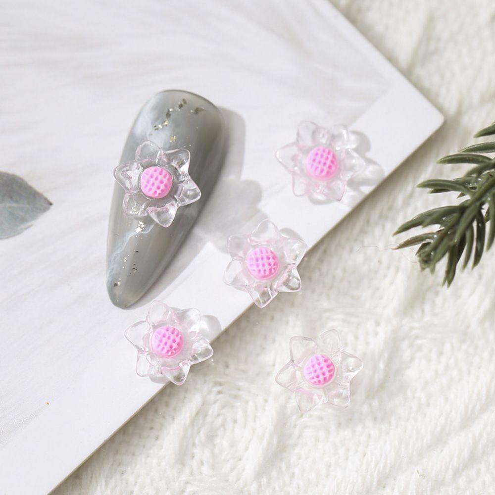 Phụ Kiện Trang Trí Móng Tay Nghệ Thuật DIY Hình Hoa Sáu Cánh Tinh Tế