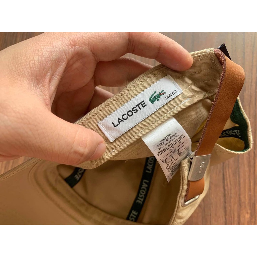 Mũ lacoste cá thêu nhỏ
