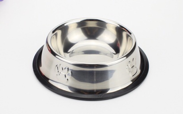 Bát Ăn Inox Đế Chống Trượt Cho Chó Mèo