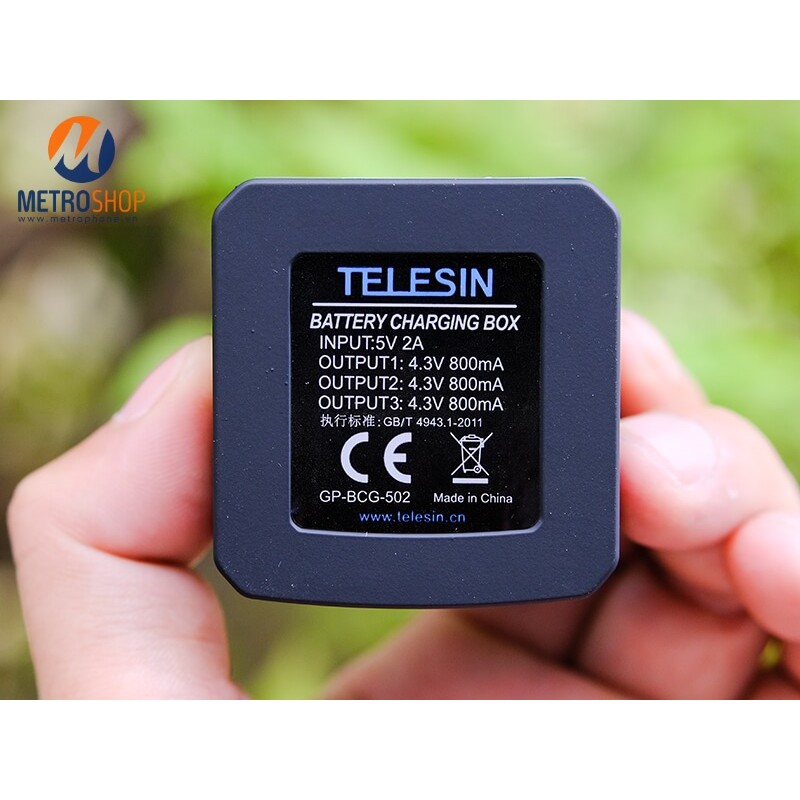 DOCK SẠC PIN GOPRO 8 / 7 / 6 / 5 TELESIN
