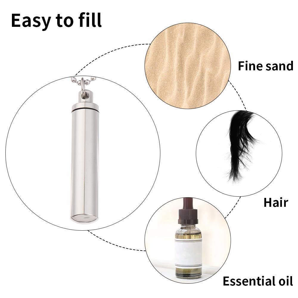 YVE Vòng cổ Mặt Lọ Điều Ước Hình Trụ Có Thể Mở Ra