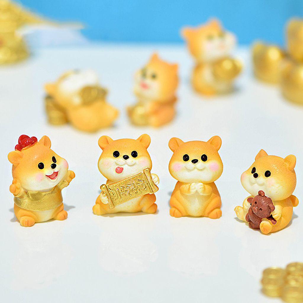 1 Đồ trang trí Chú Chó Hoạt Hình Mini Bằng Nhựa Resin Dễ Thương Dùng Trang Trí Tiểu Cảnh|Phụ Kiện Bóng Để Bàn Trang Trí
