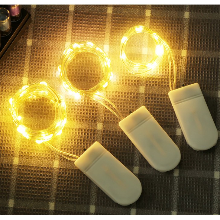 Đèn LED trang trí bánh (1 Mét), fairy light, đèn đom đóm chụp ảnh (có sẵn pin) | BigBuy360 - bigbuy360.vn