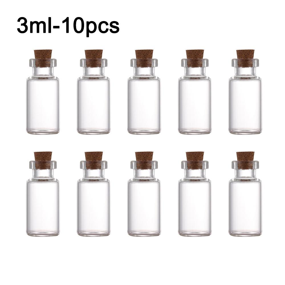 Set 10 Lọ Rỗng Đựng Lời Nhắn Kèm Nút Bần