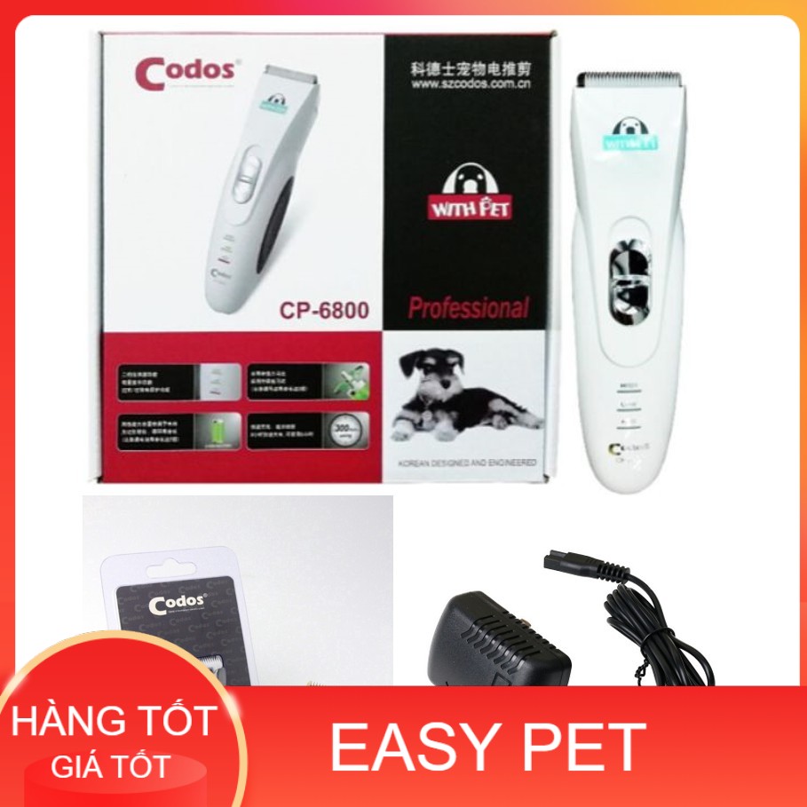 (Lẻ Phụ kiện) Tonder Codos CP6800 -Tông Đơ máy Chuyên Dụng Cắt và cạo Lông Chó Mèo