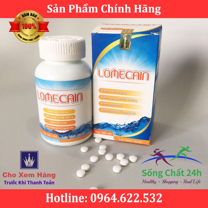 50 Viên Nhiệt Miệng Bạch Mai Lomecain - Sống Chất 24h