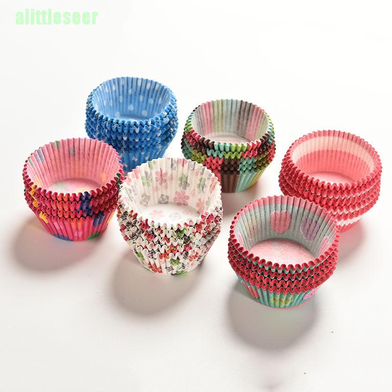 Set 100 Cốc Giấy Dùng Để Làm Bánh Cupcake