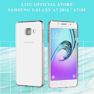 Ốp Samsung Galaxy A7 2016 / A710 - Ốp Lưng Silicon Samsung Dẻo Trong Suốt