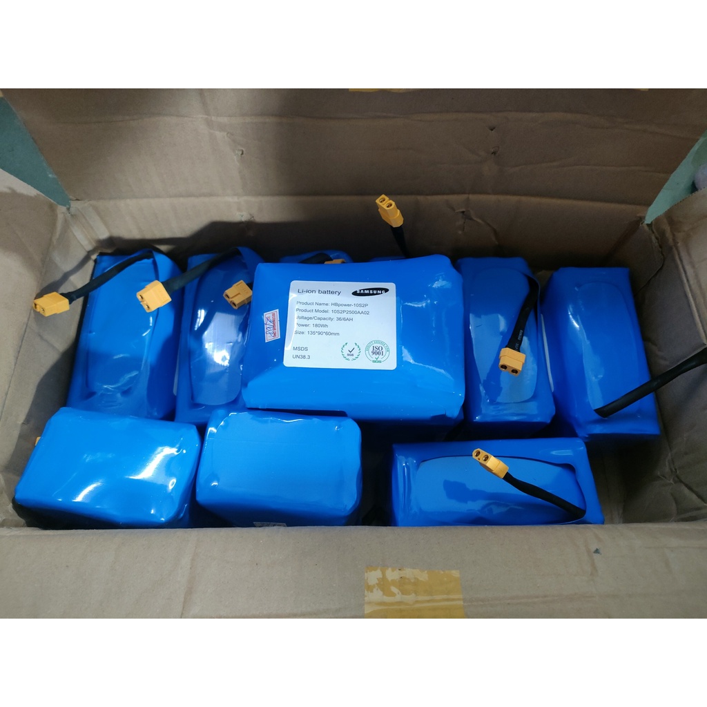 Pin xe điện 3 bánh Drift 6AH 10AH Dung Lượng Cao 30 Cell.40 CELL 1.5 kg 2kg