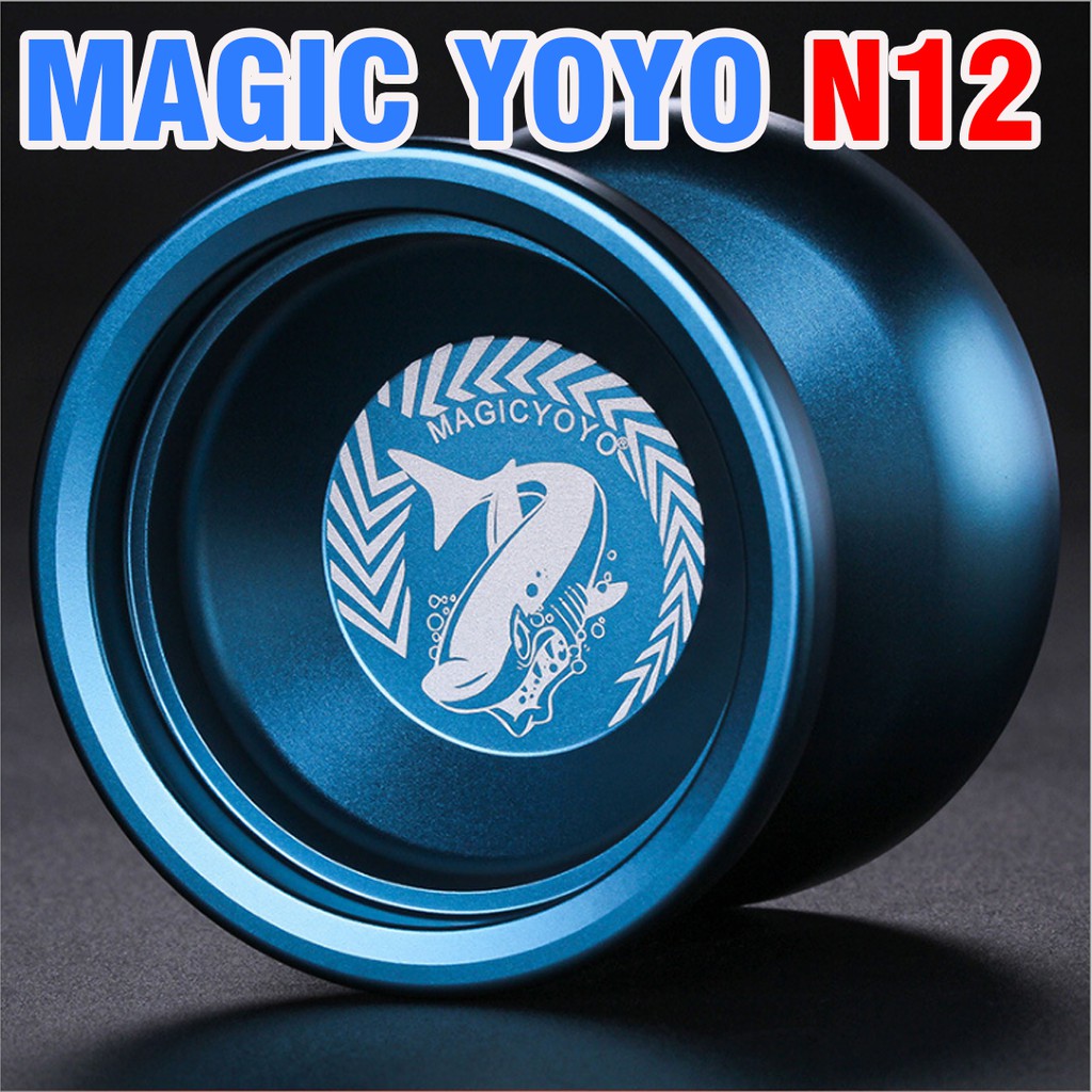 Magic YOYO N12 đồ chơi trẻ em bằng kim loại cao cấp màu xanh dương kèm túi đựng