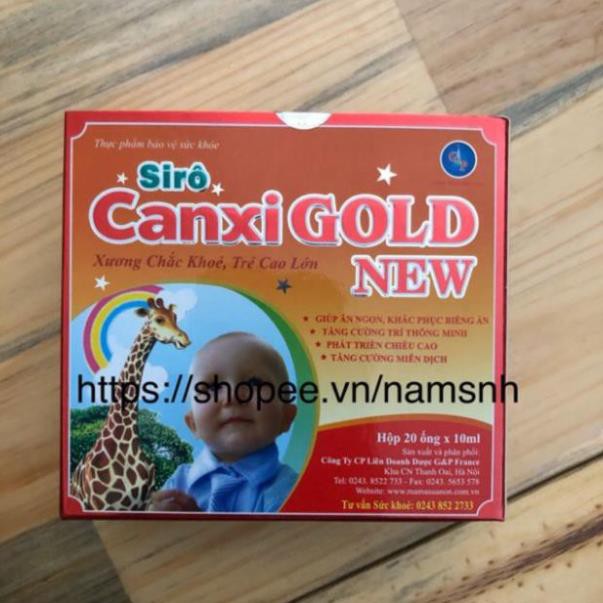 SIRO CANXI GOLD new Hỗ trợ trẻ phát triển chiều cao, hệ xương răng, hỗ trợ khắc phục tính biếng ăn