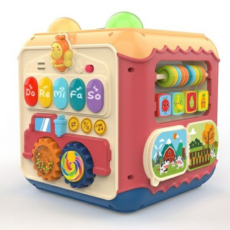 Hộp âm nhạc đa năng thả khối thông minh, đập bóng