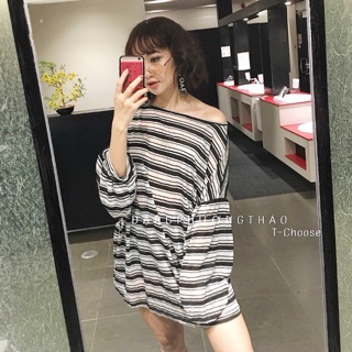 Áo kẻ sọc đen trắng