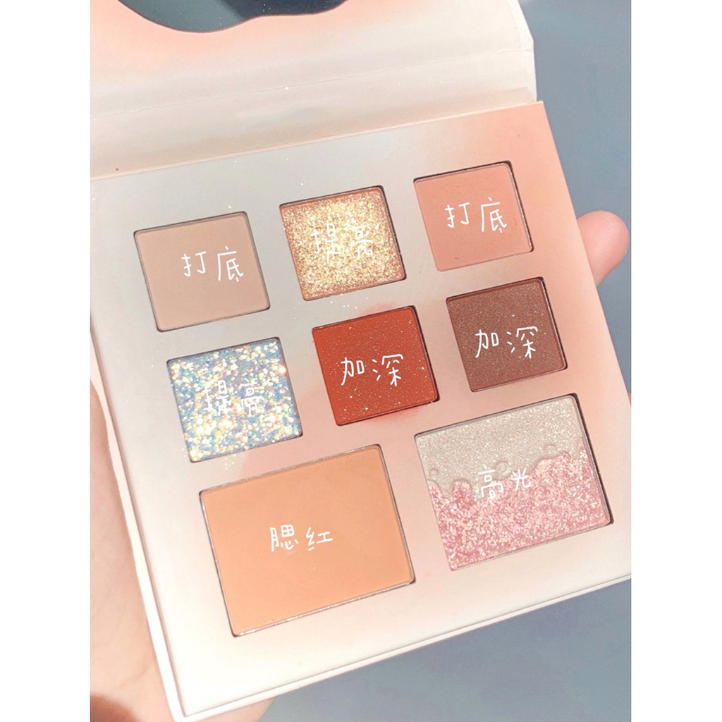 [Hàng mới về] Bảng Phấn Mắt 8 Màu Ánh Ngọc Trai Lấp Lánh Không Phai Chống Thấm Nước | BigBuy360 - bigbuy360.vn