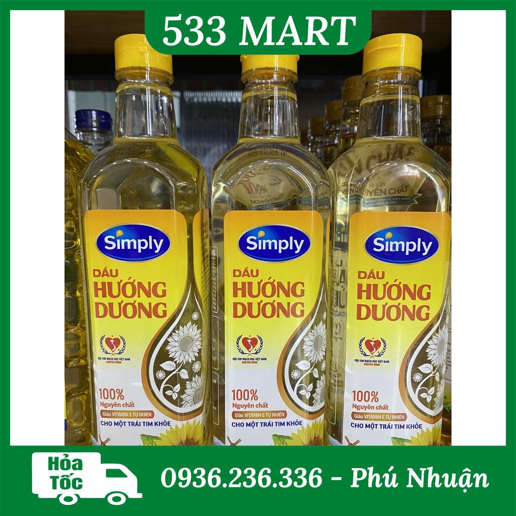 Dầu ăn Simply Hướng dương 1L