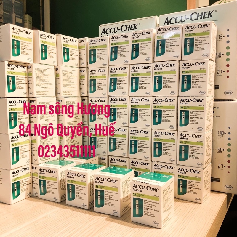 ❤️  HỘP 50 VÀ 25 Que Thử test Thử Đường Huyết tiểu đường AccuChek Accu-Chek Accu chek Instant của Đức