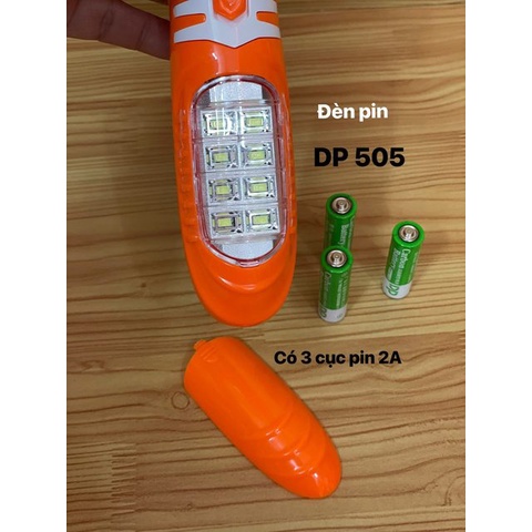 ĐÈN PIN 2IN1 CAO CẤP CHIẾU XA 100M DP 505 BH 3 THÁNG