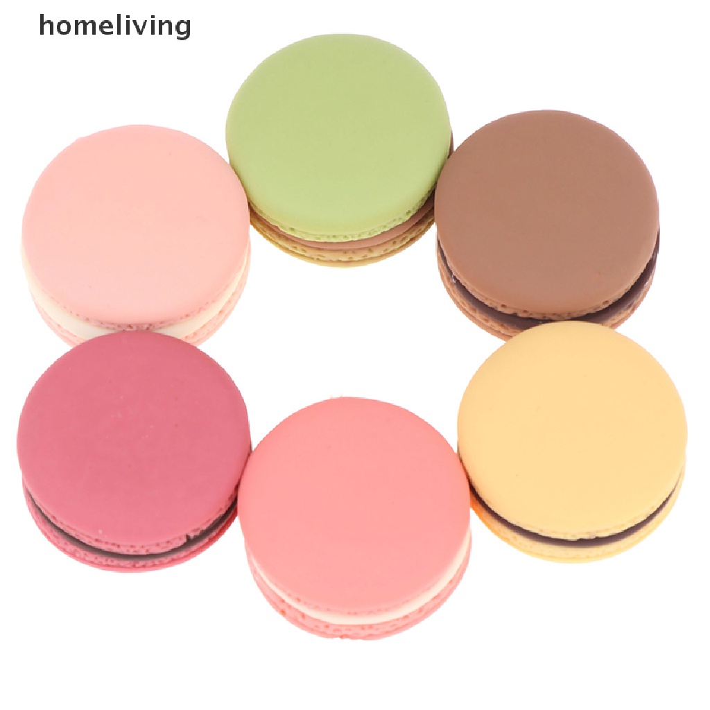 Set 10 Bánh Macaron Tỉ Lệ 1 / 12 Xinh Xắn Cho Nhà Búp Bê