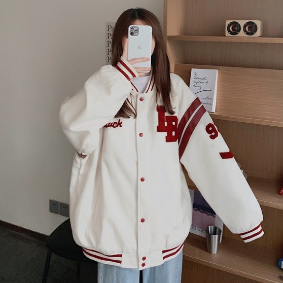 Áo Khoác Nỉ Bomber Phối Màu Unisex Nam Nữ Form Rộng Ulzzang NB02 - Hàng nhập khẩu