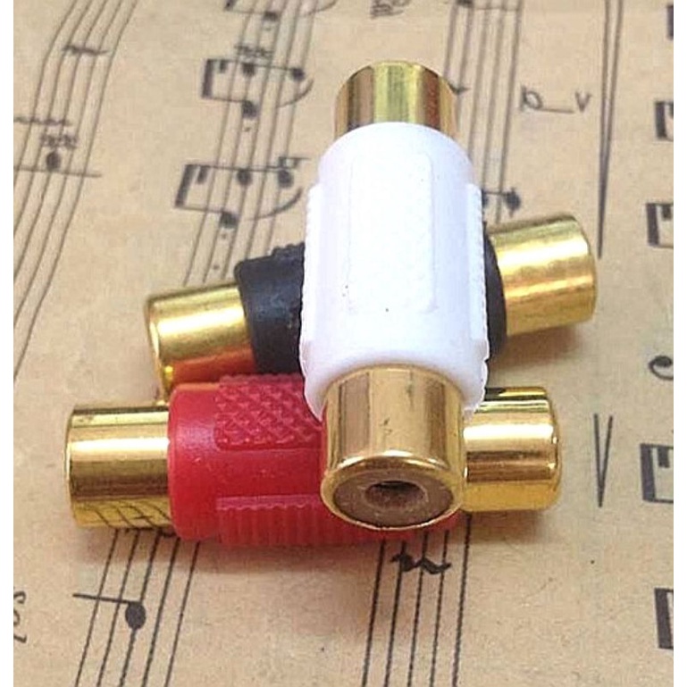 Đầu chuyển đổi AV RCA hoa sen 2 đầu cái nối thẳng
