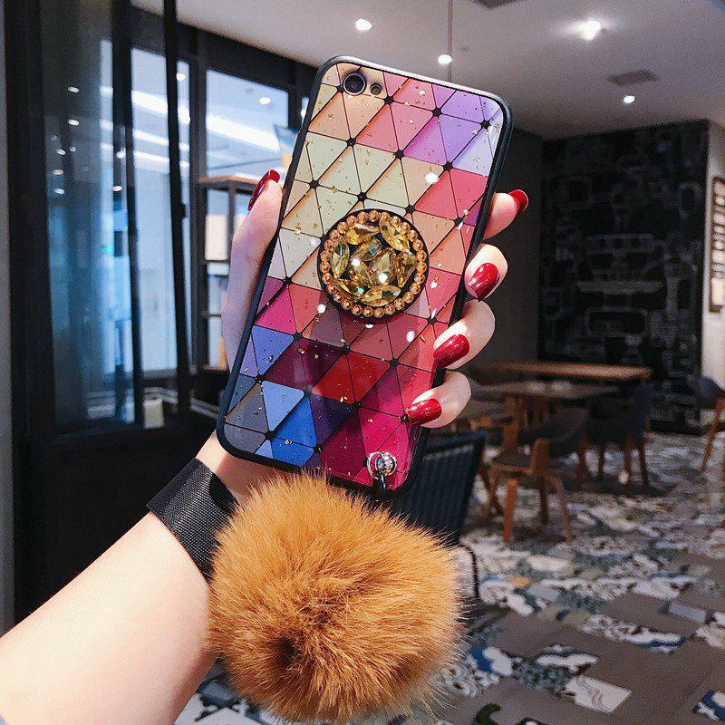 Ốp điện thoại nhựa dẻo có iRing đính đá sang trọng và dây đeo nhiều màu sắc cho iPhone X XS XR XS Max 6 7 8 Plus