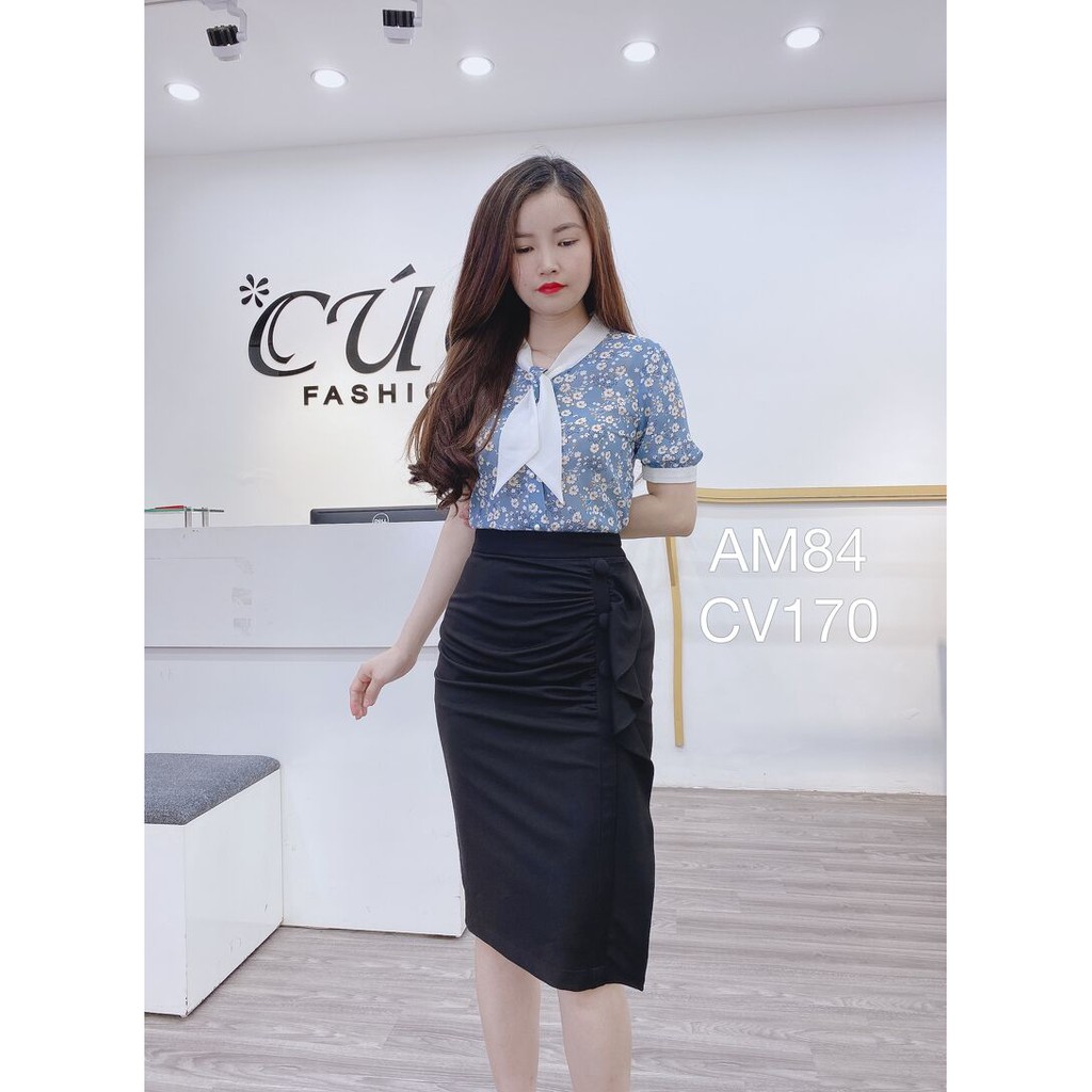 Chân Váy Bèo Công Sở - LELY - CV197- 3 Cúc Bọc, Nữ Tính, Thanh Lịch | BigBuy360 - bigbuy360.vn