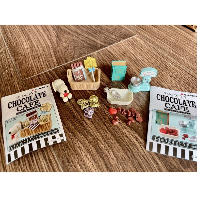 Set re-ment rement mô hình tiệm cafe snoopy