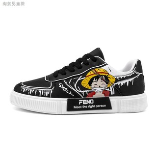 Giày bé trai thiết kế năng động cá tính202010Giày thể thao in hình One Piece thời trang xuân thu cho bé trai 12-15 tuổi