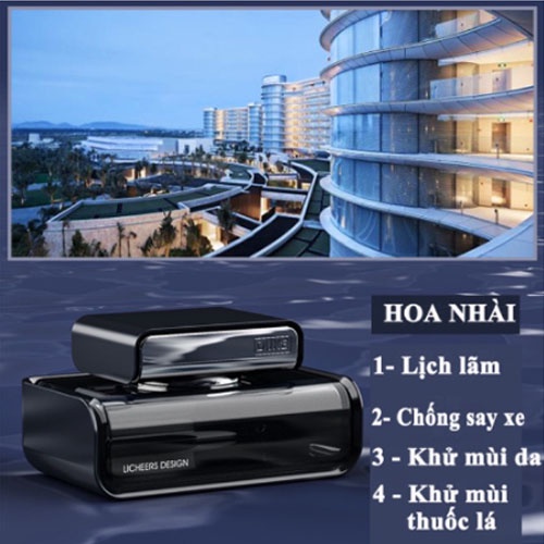 Nước hoa ô tô DUKE cao cấp đặt taplo ô tô khử mùi chống say xe chiết xuất hoàn toàn từ thiên
