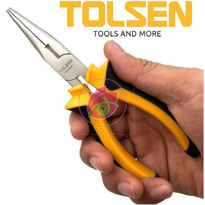 Kìm Răng Mũi Nhọn 6&quot; ( 160mm ) Tolsen 10006 - Hàng xuất khẩu Châu Âu