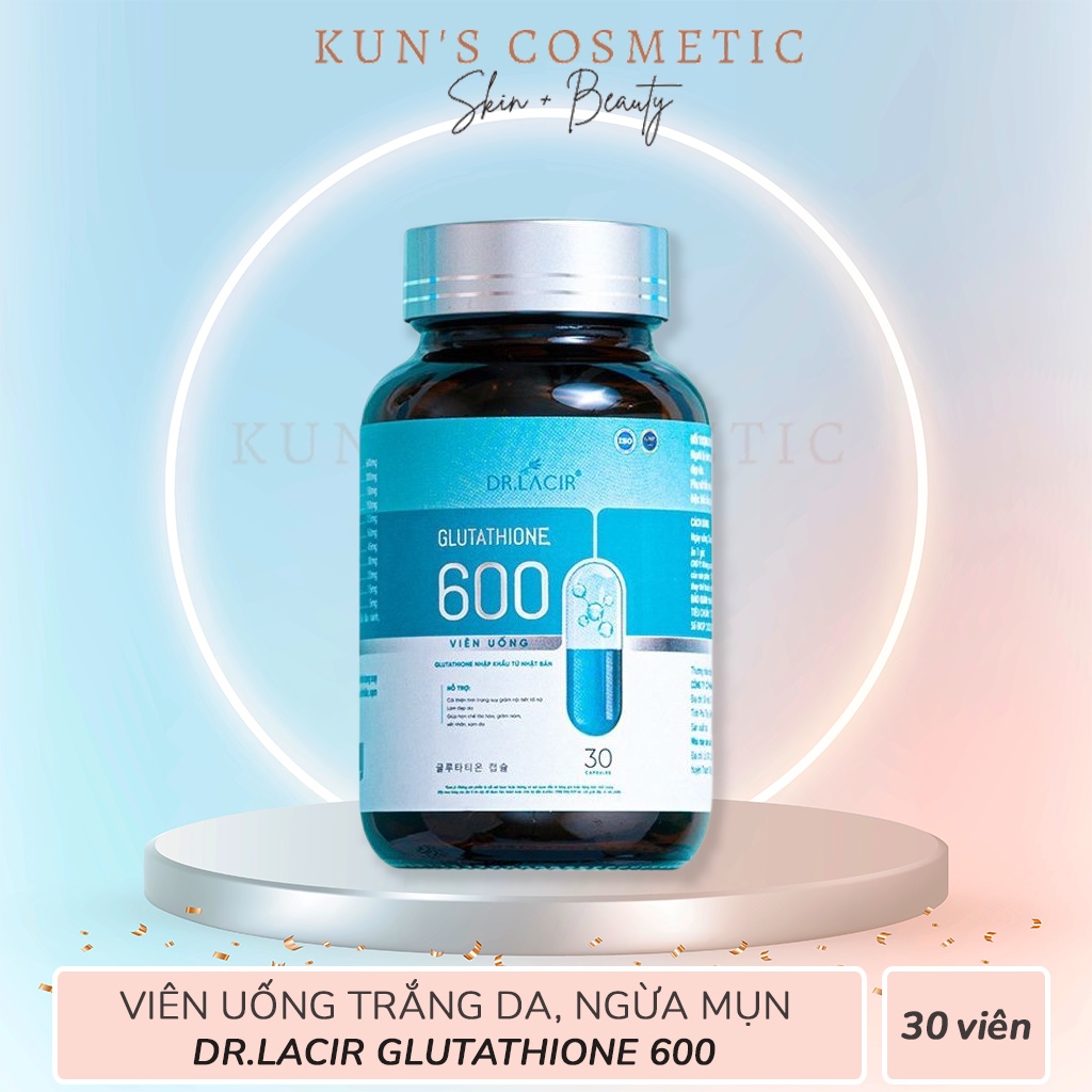 Viên Uống Trắng Da Ngừa Nám DR.LAICR GLUTATHIONE 600 (200ml)