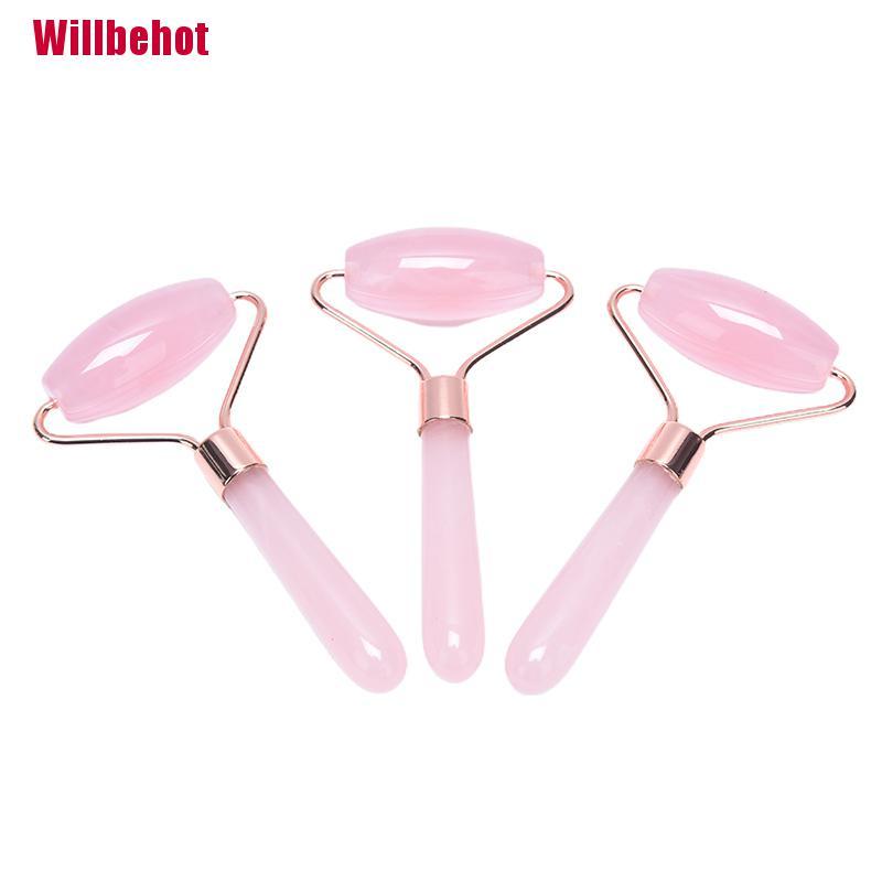 Thanh Mát Xa Mặt Thạch Anh Hồng Pha Lê Chống Nếp Nhăn