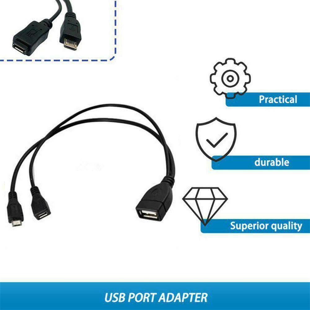 AUGUSTINE Cáp Chuyển Đổi USB OTG Đầu Đực Sang Đầu Cái 20cm