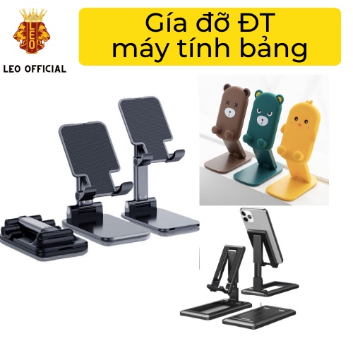 Giá đỡ điện thoại/máy tính bảng chất liệu nhôm/nhựa abs chắc chắn-dùng xem phim/sạc pin/livestream