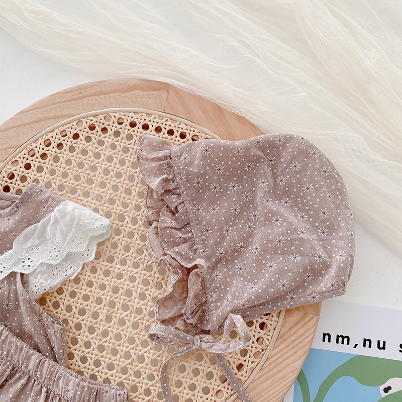 Set Đồ Mùa Hè Gồm Áo Khoác Tay Bay Kèm Quần Ngắn in Hoa Cho Bé Gái 0-2 Tuổi