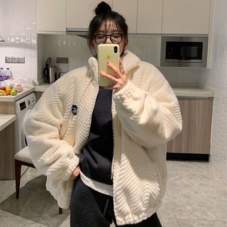 Áo khoác lông thỏ cực Chất có lót bông mỏng 3 lớp đi Đà Lạt, Sapa