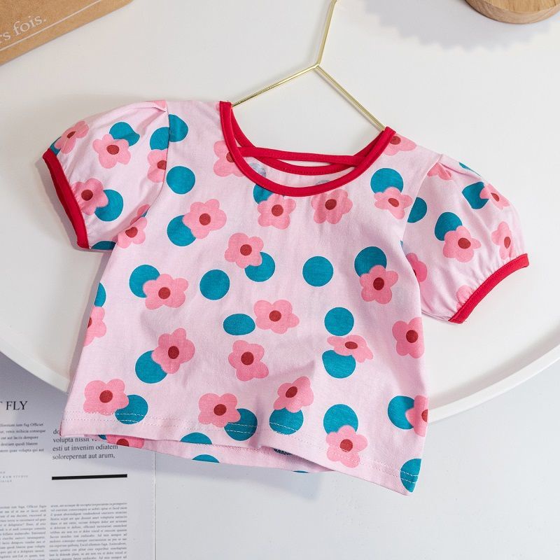 Áo Thun NgắN Tay In Hoa ThờI Trang Cho Nữ